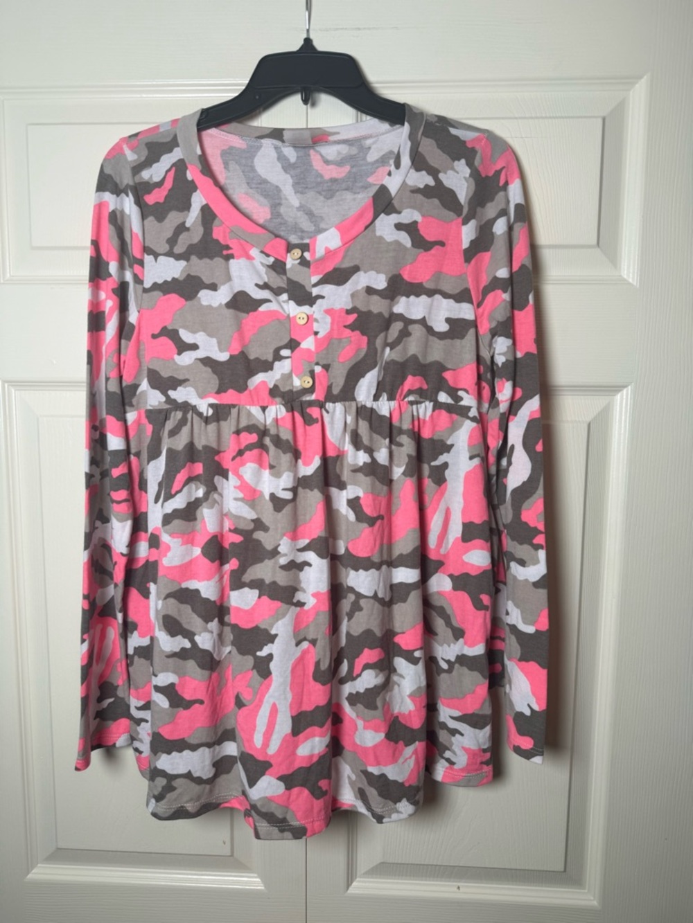 Sew in Love Camo Long Sleeve Top